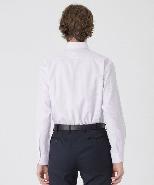 BLUE LABEL / BLACK LABEL CRESTBRIDGE / ブルーレーベル / ブラックレーベル・クレストブリッジ  シャツ・ブラウス | 【一部店舗限定】テクニカルシャドーストライプセミワイドカラーシャツ | 詳細13