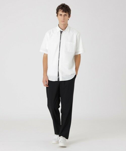 BLUE LABEL / BLACK LABEL CRESTBRIDGE / ブルーレーベル / ブラックレーベル・クレストブリッジ  シャツ・ブラウス | ドットエア2WAYストレッチサッカーシャツ | 詳細1