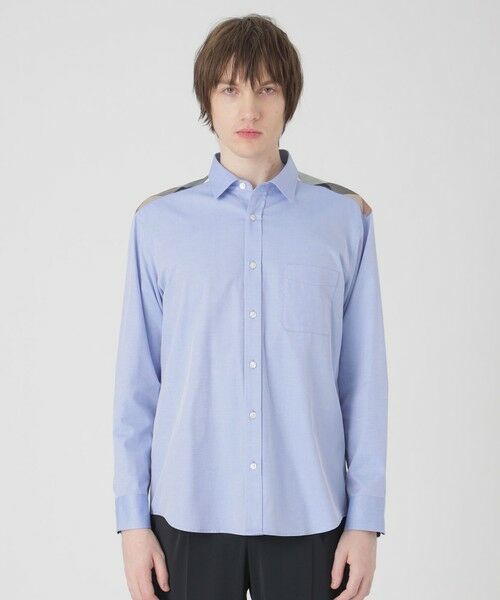 BLUE LABEL / BLACK LABEL CRESTBRIDGE / ブルーレーベル / ブラックレーベル・クレストブリッジ  シャツ・ブラウス | 【一部店舗限定】ショルダーチェックシャツ（ライトブルー3）