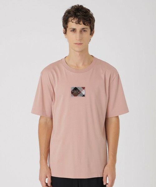 BLUE LABEL / BLACK LABEL CRESTBRIDGE/ブルーレーベル / ブラックレーベル・クレストブリッジ ハブラシワッペンTシャツ ピンク5 M BLUE LABEL / BLACK LABEL CRESTBRIDGE/ブルーレーベル / ブラックレーベル・クレストブリッジ ハブラシワッペンTシャツ ピンク5 M