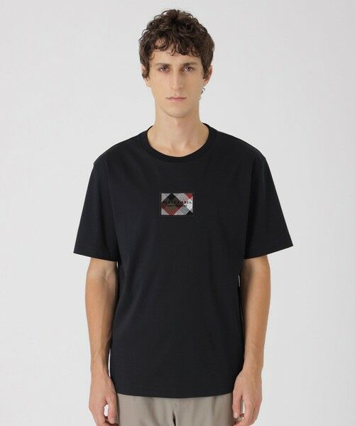 BLUE LABEL / BLACK LABEL CRESTBRIDGE / ブルーレーベル / ブラックレーベル・クレストブリッジ  カットソー | ハブラシワッペンTシャツ（ネイビー1）