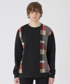 BLUE LABEL / BLACK LABEL CRESTBRIDGE / ブルーレーベル / ブラックレーベル・クレストブリッジ  カットソー | 【一部店舗限定】ストライプパッチワークスウェットシャツ