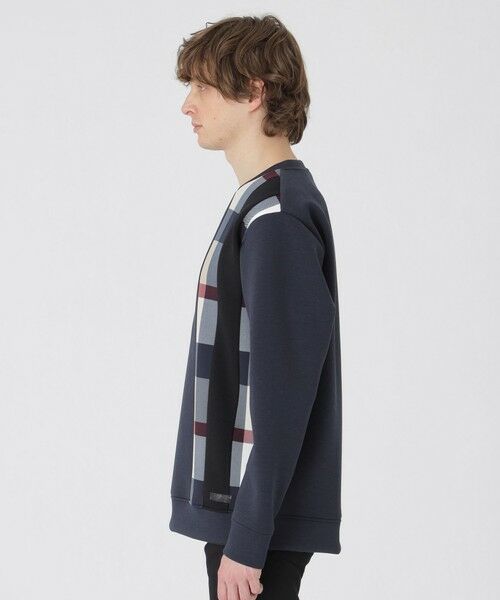 BLUE LABEL / BLACK LABEL CRESTBRIDGE / ブルーレーベル / ブラックレーベル・クレストブリッジ カットソー | 【一部店舗限定】ストライプパッチワークスウェットシャツ | 詳細12