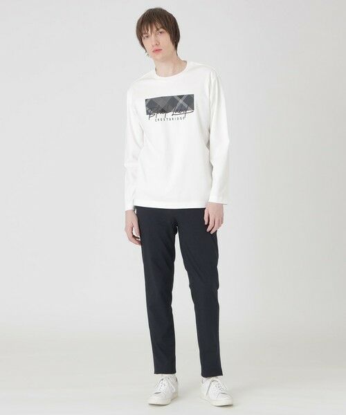 BLUE LABEL / BLACK LABEL CRESTBRIDGE / ブルーレーベル / ブラックレーベル・クレストブリッジ カットソー | 【一部店舗限定】チェックコンビロゴカットソー | 詳細1