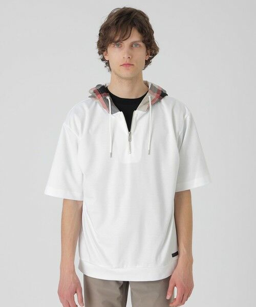 BLUELABEL CRESTBRIDGE チェック パーカー プルオーバー BLUE LABEL / BLACK LABEL CRESTBRIDGE｜AIRDYE(R)バック