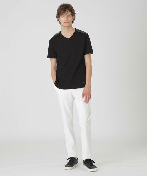 BLUE LABEL / BLACK LABEL CRESTBRIDGE / ブルーレーベル / ブラックレーベル・クレストブリッジ カットソー | 【一部店舗限定】ショルダーチェックVネックTシャツ | 詳細13