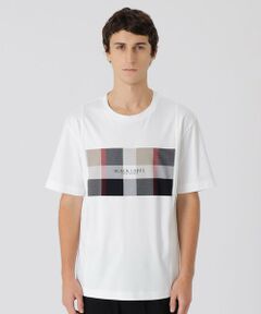 BLUE LABEL / BLACK LABEL CRESTBRIDGE / ブルーレーベル / ブラックレーベル・クレストブリッジ  カットソー | 【一部店舗限定】パネルクレストブリッジチェックTシャツ