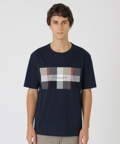 BLUE LABEL / BLACK LABEL CRESTBRIDGE / ブルーレーベル / ブラックレーベル・クレストブリッジ  カットソー | 【一部店舗限定】パネルクレストブリッジチェックTシャツ