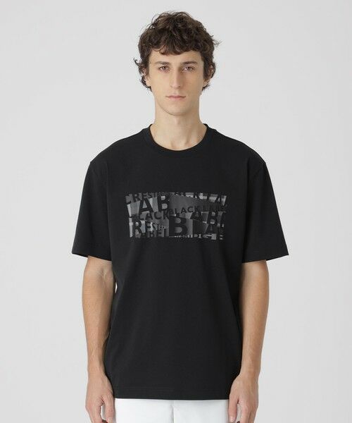 BLUE LABEL / BLACK LABEL CRESTBRIDGE / ブルーレーベル / ブラックレーベル・クレストブリッジ  カットソー | 【一部店舗限定】ジオメトリックロゴグラフィックTシャツ（ブラック）