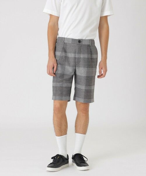 BLUE LABEL / BLACK LABEL CRESTBRIDGE / ブルーレーベル / ブラックレーベル・クレストブリッジ  その他パンツ | カラミトーナルチェックショートパンツ（グレー3）