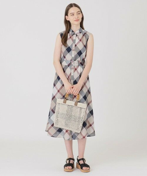 BLUE LABEL / BLACK LABEL CRESTBRIDGE / ブルーレーベル / ブラックレーベル・クレストブリッジ  ショルダーバッグ | コードメッシュリバーシブルトート | 詳細3