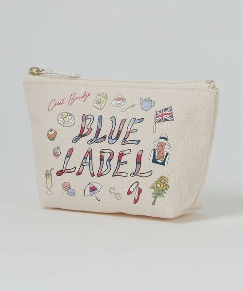 BLUE LABEL / BLACK LABEL CRESTBRIDGE / ブルーレーベル / ブラックレーベル・クレストブリッジ  財布・コインケース・マネークリップ | 【星陽子コラボ】グラフィックプリントポーチ（オフホワイト1）