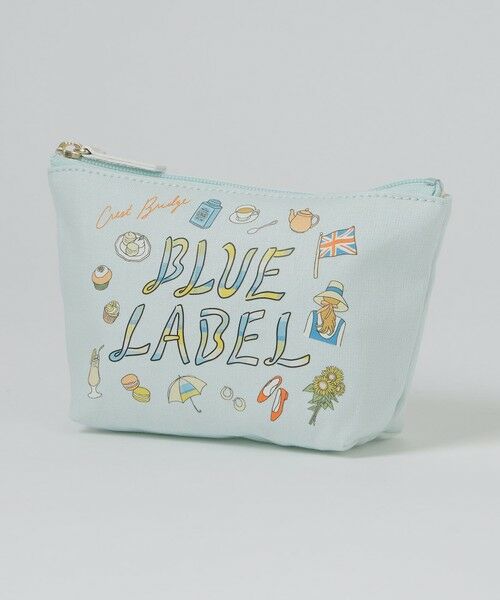 BLUE LABEL / BLACK LABEL CRESTBRIDGE / ブルーレーベル / ブラックレーベル・クレストブリッジ  財布・コインケース・マネークリップ | 【星陽子コラボ】グラフィックプリントポーチ（サックス3）