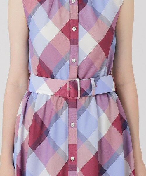 セール】 クレストブリッジチェックカラミクロスシャツドレス