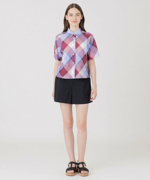 BLUE LABEL / BLACK LABEL CRESTBRIDGE / ブルーレーベル / ブラックレーベル・クレストブリッジ  シャツ・ブラウス | クレストブリッジチェックカラミクロスシャツ | 詳細1