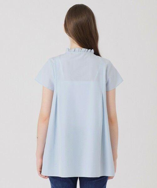 BLUE LABEL / BLACK LABEL CRESTBRIDGE / ブルーレーベル / ブラックレーベル・クレストブリッジ  シャツ・ブラウス | ライトタンブラーブロードチュニックブラウス | 詳細7