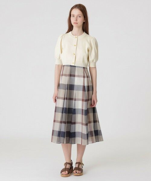 BLUE LABEL / BLACK LABEL CRESTBRIDGE / ブルーレーベル / ブラックレーベル・クレストブリッジ  ニット・セーター | 【美人百花コラボ】ショートカーディガン | 詳細1