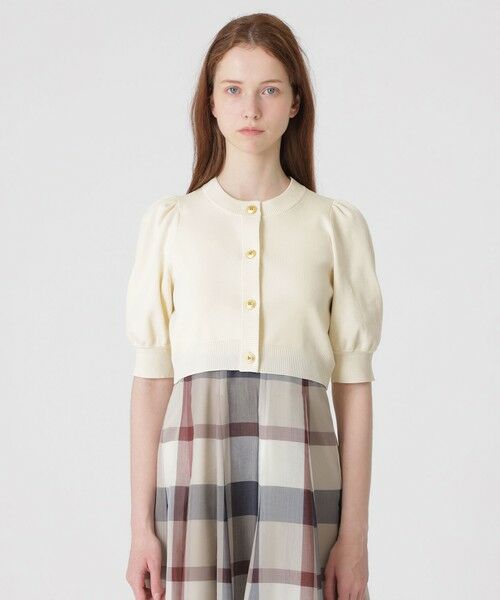 BLUE LABEL / BLACK LABEL CRESTBRIDGE / ブルーレーベル / ブラックレーベル・クレストブリッジ  ニット・セーター | 【美人百花コラボ】ショートカーディガン | 詳細2