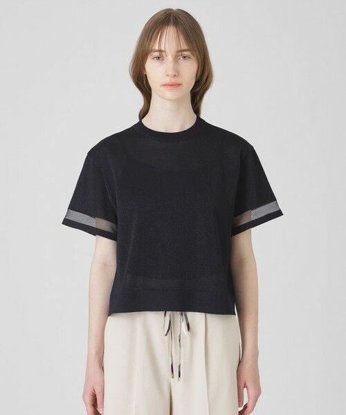 BLUE LABEL / BLACK LABEL CRESTBRIDGE / ブルーレーベル / ブラックレーベル・クレストブリッジ  ニット・セーター | ドライレーヨンニットプルオーバー（ネイビー3）