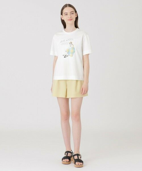 BLUE LABEL / BLACK LABEL CRESTBRIDGE / ブルーレーベル / ブラックレーベル・クレストブリッジ  カットソー | 【星陽子コラボ】ピマコットンプレーティング天竺イラストTシャツ | 詳細1