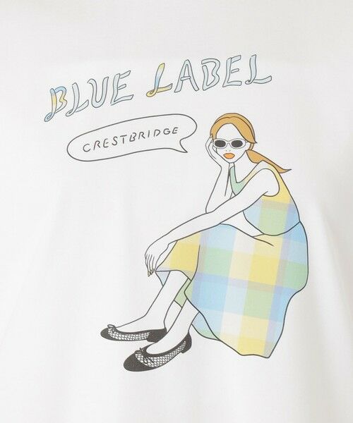 BLUE LABEL / BLACK LABEL CRESTBRIDGE / ブルーレーベル / ブラックレーベル・クレストブリッジ  カットソー | 【星陽子コラボ】ピマコットンプレーティング天竺イラストTシャツ | 詳細4