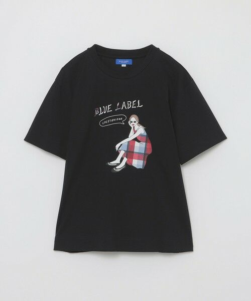 BLUE LABEL / BLACK LABEL CRESTBRIDGE / ブルーレーベル / ブラックレーベル・クレストブリッジ  カットソー | 【星陽子コラボ】ピマコットンプレーティング天竺イラストTシャツ | 詳細10