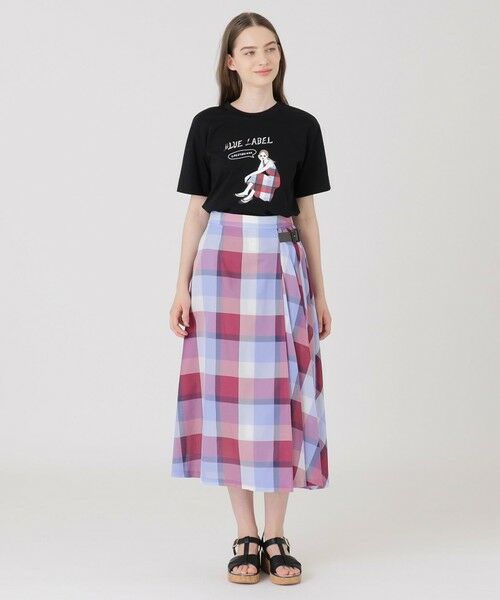 BLUE LABEL / BLACK LABEL CRESTBRIDGE / ブルーレーベル / ブラックレーベル・クレストブリッジ  カットソー | 【星陽子コラボ】ピマコットンプレーティング天竺イラストTシャツ | 詳細6