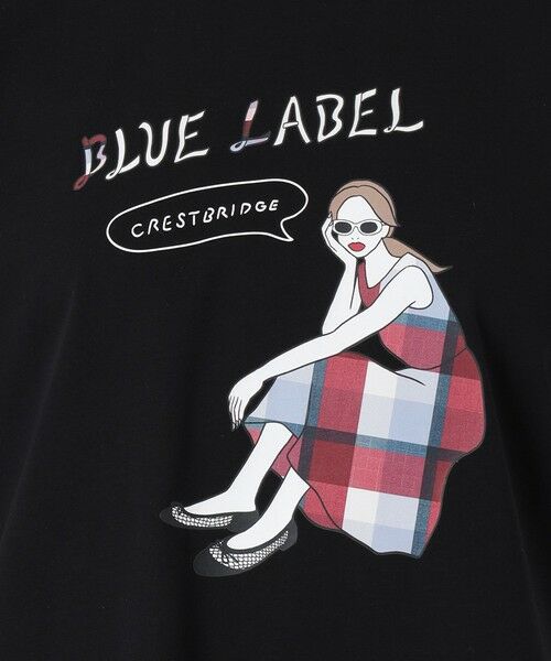 BLUE LABEL / BLACK LABEL CRESTBRIDGE / ブルーレーベル / ブラックレーベル・クレストブリッジ  カットソー | 【星陽子コラボ】ピマコットンプレーティング天竺イラストTシャツ | 詳細9