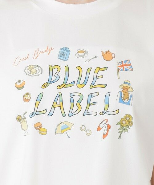 BLUE LABEL / BLACK LABEL CRESTBRIDGE / ブルーレーベル / ブラックレーベル・クレストブリッジ  カットソー | 【星陽子コラボ】ピマコットンプレーティング天竺ロゴイラストTシャツ | 詳細4