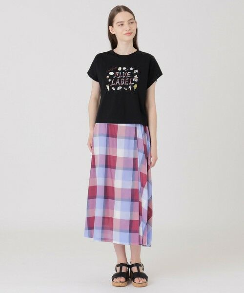 BLUE LABEL / BLACK LABEL CRESTBRIDGE / ブルーレーベル / ブラックレーベル・クレストブリッジ  カットソー | 【星陽子コラボ】ピマコットンプレーティング天竺ロゴイラストTシャツ | 詳細6