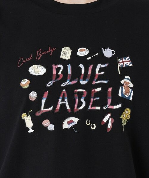 BLUE LABEL / BLACK LABEL CRESTBRIDGE / ブルーレーベル / ブラックレーベル・クレストブリッジ  カットソー | 【星陽子コラボ】ピマコットンプレーティング天竺ロゴイラストTシャツ | 詳細9