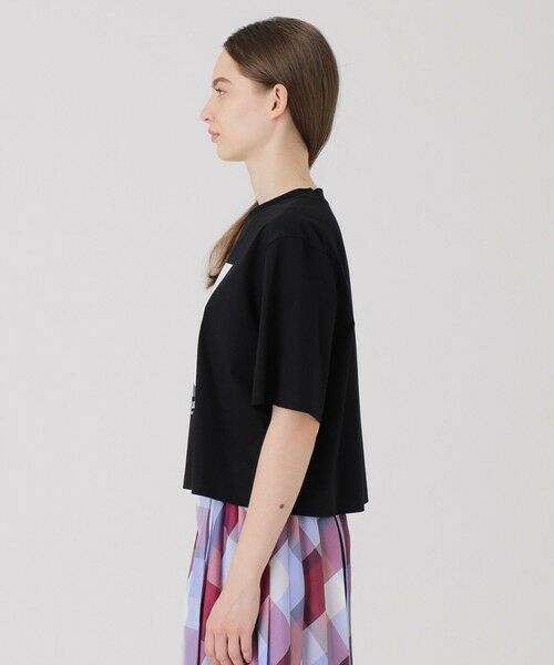 BLUE LABEL / BLACK LABEL CRESTBRIDGE / ブルーレーベル / ブラックレーベル・クレストブリッジ  カットソー | 【星陽子コラボ】ピマコットンプレーティング天竺イラストワイドTシャツ | 詳細7