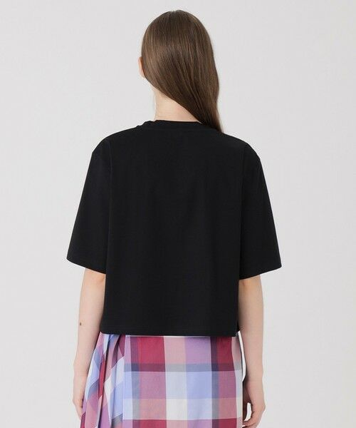 BLUE LABEL / BLACK LABEL CRESTBRIDGE / ブルーレーベル / ブラックレーベル・クレストブリッジ  カットソー | 【星陽子コラボ】ピマコットンプレーティング天竺イラストワイドTシャツ | 詳細8