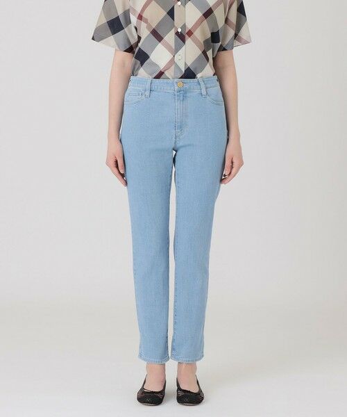 BLUE LABEL / BLACK LABEL CRESTBRIDGE / ブルーレーベル / ブラックレーベル・クレストブリッジ その他パンツ | ストレッチデニムストレートパンツ(サックス1)