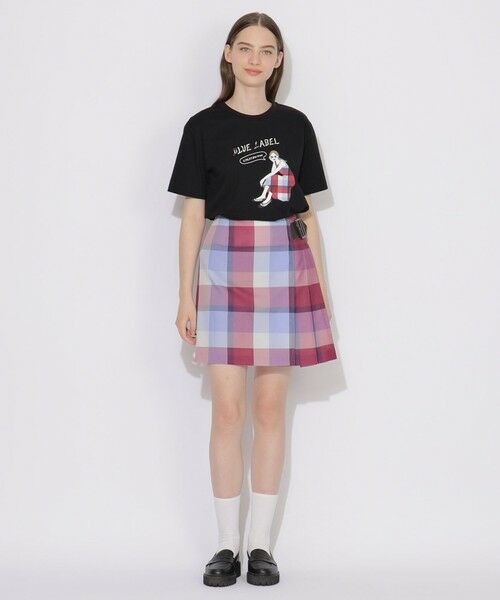 BLUE LABEL / BLACK LABEL CRESTBRIDGE / ブルーレーベル / ブラックレーベル・クレストブリッジ  ミニ・ひざ丈スカート | 【原宿・WEB限定】クレストブリッジチェックカラミクロスミニスカート | 詳細1