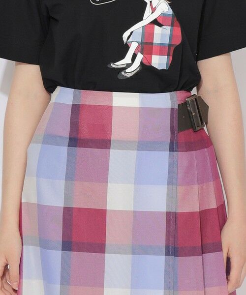 BLUE LABEL / BLACK LABEL CRESTBRIDGE / ブルーレーベル / ブラックレーベル・クレストブリッジ  ミニ・ひざ丈スカート | 【原宿・WEB限定】クレストブリッジチェックカラミクロスミニスカート | 詳細4