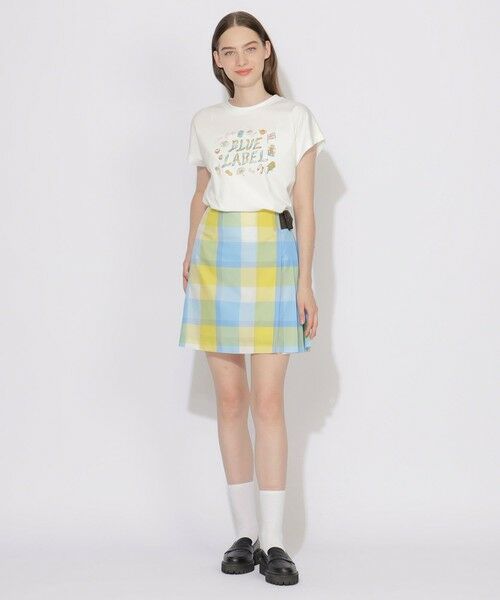 BLUE LABEL / BLACK LABEL CRESTBRIDGE / ブルーレーベル / ブラックレーベル・クレストブリッジ  ミニ・ひざ丈スカート | 【原宿・WEB限定】クレストブリッジチェックカラミクロスミニスカート | 詳細15