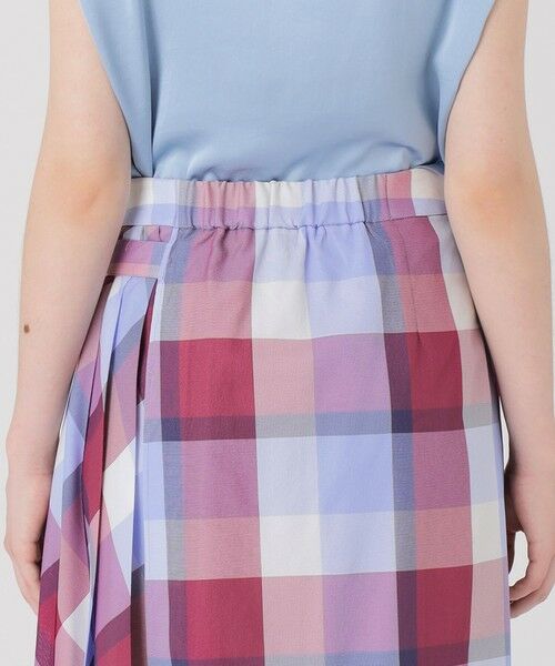 BLUE LABEL / BLACK LABEL CRESTBRIDGE / ブルーレーベル / ブラックレーベル・クレストブリッジ  ミニ・ひざ丈スカート | クレストブリッジチェックカラミクロスロングスカート | 詳細5