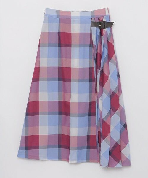 BLUE LABEL / BLACK LABEL CRESTBRIDGE / ブルーレーベル / ブラックレーベル・クレストブリッジ  ミニ・ひざ丈スカート | クレストブリッジチェックカラミクロスロングスカート | 詳細6