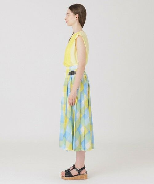 BLUE LABEL / BLACK LABEL CRESTBRIDGE / ブルーレーベル / ブラックレーベル・クレストブリッジ  ミニ・ひざ丈スカート | クレストブリッジチェックカラミクロスロングスカート | 詳細14