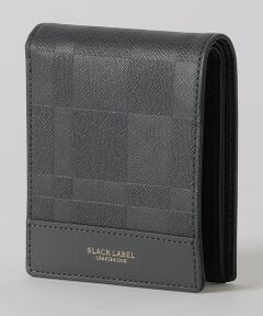 新品 バーバリーブラックレーベル コインケース ミニ財布 本革コンパクトメンズ黒 BURBERRY BLACK LABEL バーバリーブラックレーベル コインケース