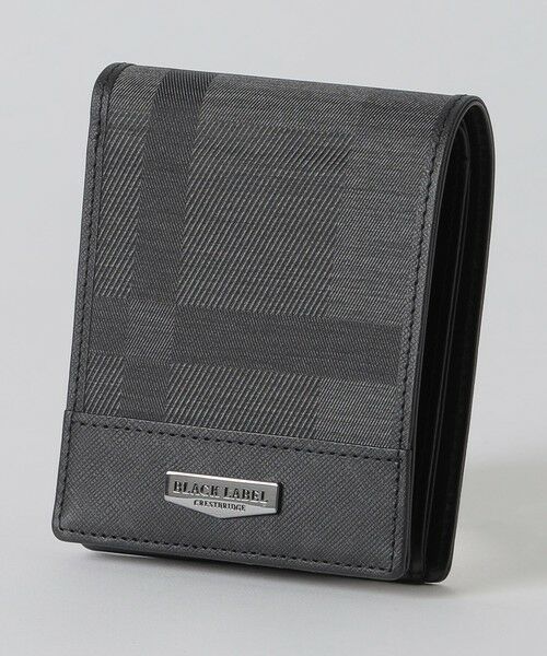 BLUE LABEL / BLACK LABEL CRESTBRIDGE / ブルーレーベル / ブラックレーベル・クレストブリッジ  財布・コインケース・マネークリップ | 【一部店舗限定】シャドークレストブリッジチェックコインウォレット（グレー3）