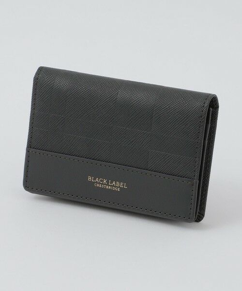 BLUE LABEL / BLACK LABEL CRESTBRIDGE/ブルーレーベル / ブラックレーベル・クレストブリッジ エンボスチェックカードケース グレー5 F BLUE LABEL / BLACK LABEL CRESTBRIDGE/ブルーレーベル / ブラックレーベル・クレストブリッジ エンボスチェックカードケース グレー5 F