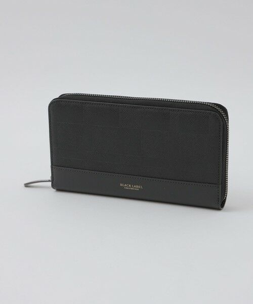 BLUE LABEL / BLACK LABEL CRESTBRIDGE / ブルーレーベル / ブラックレーベル・クレストブリッジ  財布・コインケース・マネークリップ | エンボスチェックラウンドジップウォレット（グレー5）