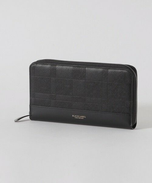 BLUE LABEL / BLACK LABEL CRESTBRIDGE / ブルーレーベル / ブラックレーベル・クレストブリッジ  財布・コインケース・マネークリップ | エンボスチェックラウンドジップウォレット（ブラック）