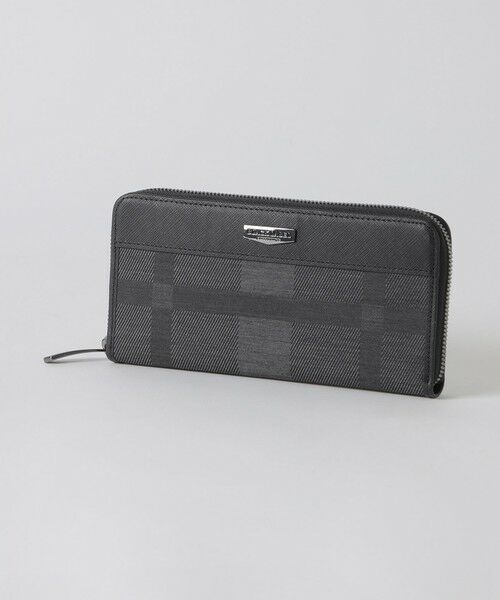 BLUE LABEL / BLACK LABEL CRESTBRIDGE / ブルーレーベル / ブラックレーベル・クレストブリッジ  財布・コインケース・マネークリップ | 【一部店舗限定】シャドークレストブリッジチェックラウンドジップウォレット（グレー3）