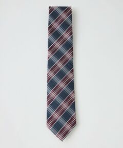 新品ブラックレーベル クレストブリッジ シルク✖️シアサッカー チェック柄ネクタイ クレストブリッジチェックタイ（ネクタイ/チーフ）｜BLACK LABEL