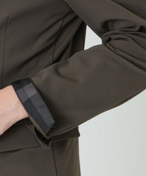 BLUE LABEL / BLACK LABEL CRESTBRIDGE / ブルーレーベル / ブラックレーベル・クレストブリッジ テーラードジャケット | 【BLACK lab.】バックグリッドトリコットジャケット | 詳細17