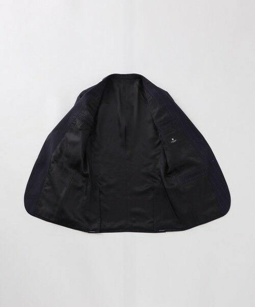 BLUE LABEL / BLACK LABEL CRESTBRIDGE / ブルーレーベル / ブラックレーベル・クレストブリッジ セットアップ | ネイビーオルタネートストライプスリーピーススーツ | 詳細9