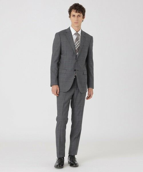 BLUE LABEL / BLACK LABEL CRESTBRIDGE / ブルーレーベル / ブラックレーベル・クレストブリッジ  セットアップ | 【一部店舗限定】グレーライトブルーウィンドーペンスーツ | 詳細1